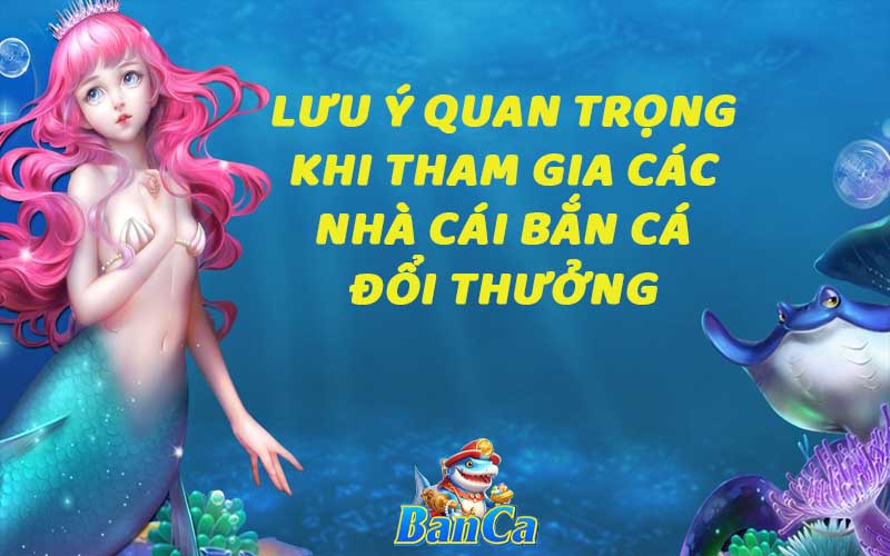 Lưu ý quan trọng khi tham gia các nhà cái bắn cá